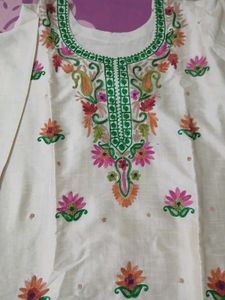 Sawan Special Green Embroidered Kurta Set