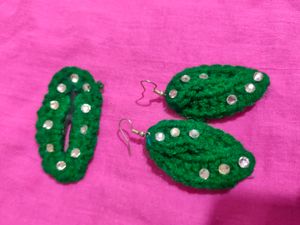 Earrings And Clip