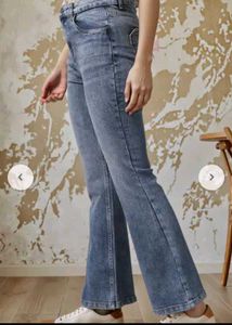 SHEIN BRAND Boot Cut Blue Denim Jeans