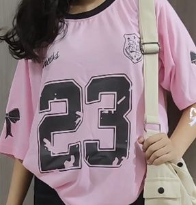 Pink Oversized Jersey Tee
