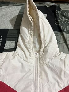 Red &amp; White Puffer Jacket