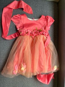Cute Coral Party Dress