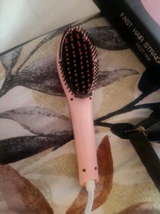 Pink Hair Straightening Brush