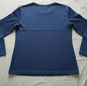 Blue Long Sleeve Top