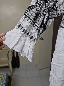 White Cotton Fancy Shrug