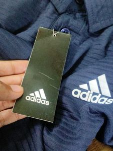 M Size Adidas Navy Blue Polo Shirt