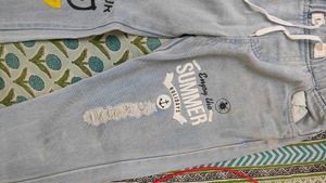 Funcy Jeans With Sticker