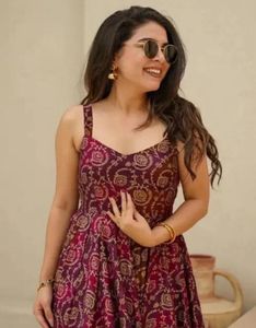 New trendy stylish printed floral dress 👗 ’