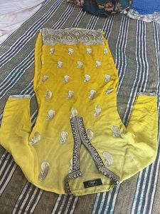 Yellow Embroidered Kurta