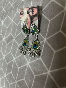 Peacock Drop Earrings