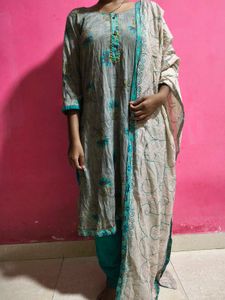 Cotton Embroidery Kurta Set