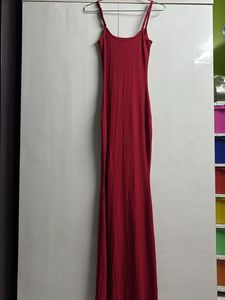 Red Bodycon Maxi Dress