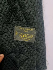 Louis Vuitton Designer Black Scarf