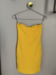 H&amp;M Yellow Tube Dress