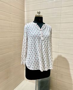 H&amp;M Printed Long Sleeve Top