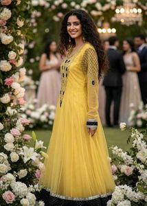 Haldi Wedding Function Gown