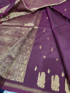 Purple Pure Silk Kanchivaram Saree