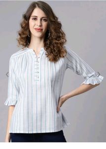 Blue Stiped Top