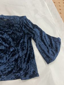 Sparke On Navy Blue Top