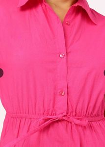 Pink Shirt Dress