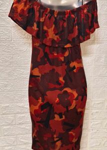 Dresses For Rs.99 Only/ Floral Orange Dress
