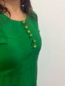 Green Kurta and Pant Set