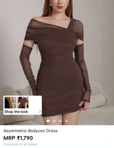 Savana Brown Bodycon Dress