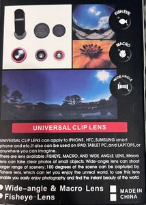 Universal Clip Lens Kit fisheye+macro