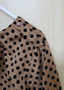 Polka Dot 3/4 Sleeve Top Never Used