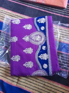 Purple Embroidered Suit