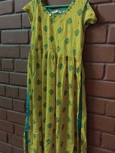 Bohemian Yellow Printed Dress