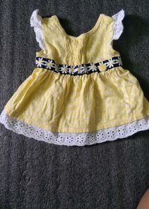 Yellow Daisy Baby Dress