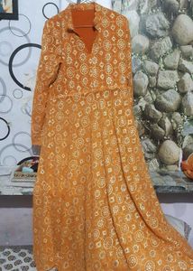 plazo anarkali kurti with jacket