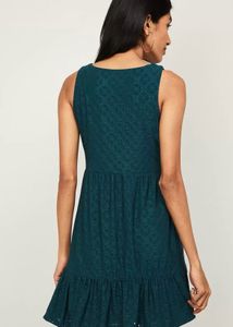 Ginger Eyelet Ruffle Hem Dress