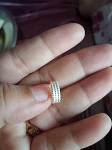 Beautiful Pure Silver Adjustable Ring