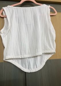 White Tank Top Striped In XXL