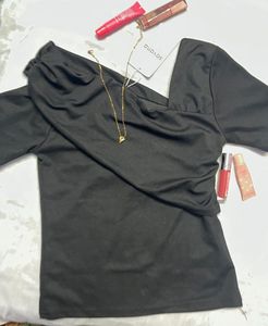 Chic Black Off-Shoulder Top