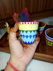 Handmade Beautiful &amp; Marvadi Printed Kulhad