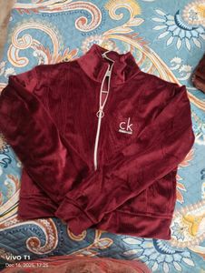 Maroon Velvet Jacket