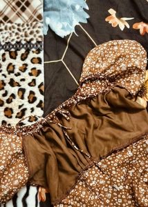 Rust Coloured Empire Fit Dress