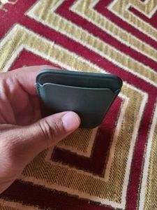 iPhone MagSafe Green Leather Wallet