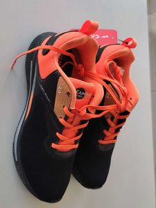 Campus Running Shoes - Black & Orange