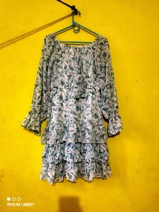 Floral Ruffle Mini Dress