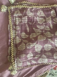 Mul Cotton Silk  Suitset With Scarf
