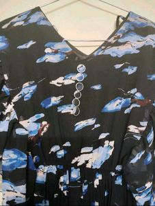 Blue Floral Maxi Dress