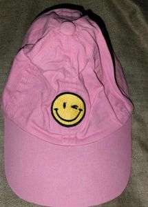 Pink Smiley Face Hat
