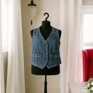 Y2k Vintage Denim Vest