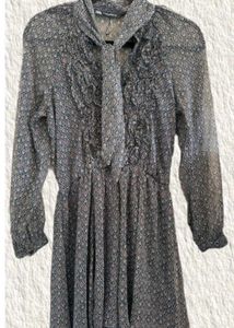 Zara Chiffon Dress Jumpsuit/Stretchable Waist