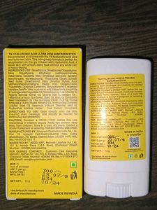 Dermdoc Sunscreen With 1%hyaluronic Acid Ultra Dew