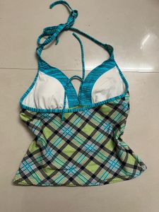 Plaid halter top